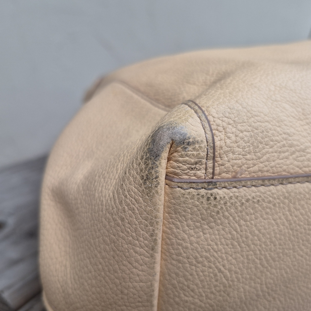 COACH EDIE PEBBLED LEATHER STAGECOACH EMBOSSED SHOULDER BAG - Picture 9 of 16